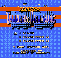 NES Games > Thunder & Lightning :: Emu-Land.net